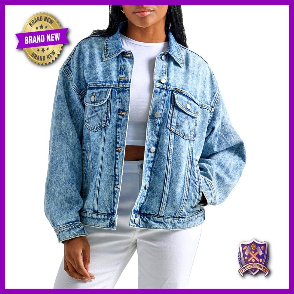Relaxed Fit Denim Jacket Oversized Classic Y2K Chic Layering Essential